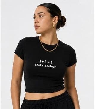 That's Boolean Crop Tee